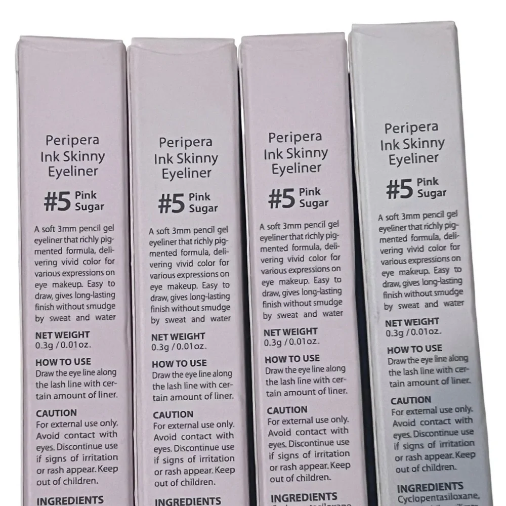 Peripera Ink Skinny Eyeliner #5 Pink Sugar lot of 4 NEW
